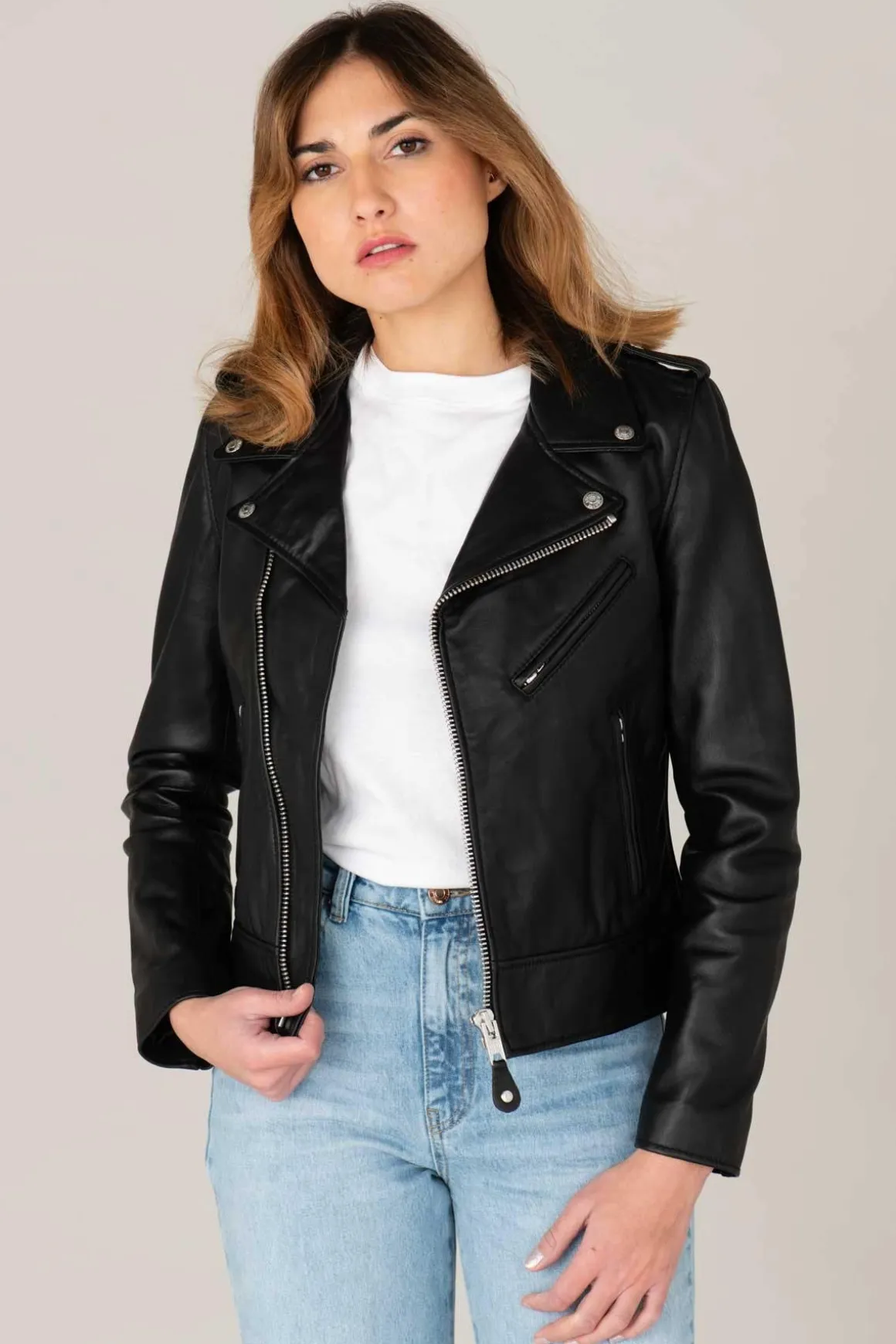 Blouson Femme Schott Lcw1601D Black