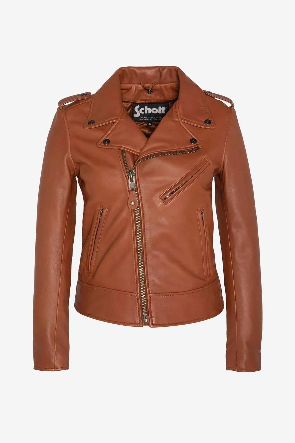 Blouson Femme Schott Lcw1601D Cognac