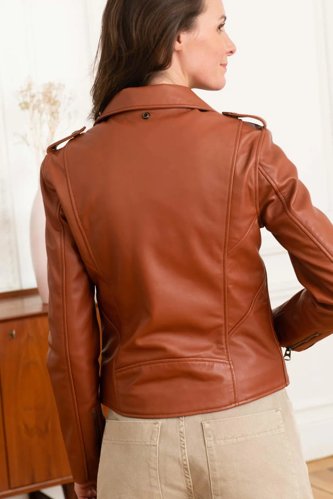 Blouson Femme Schott Lcw1601D Cognac