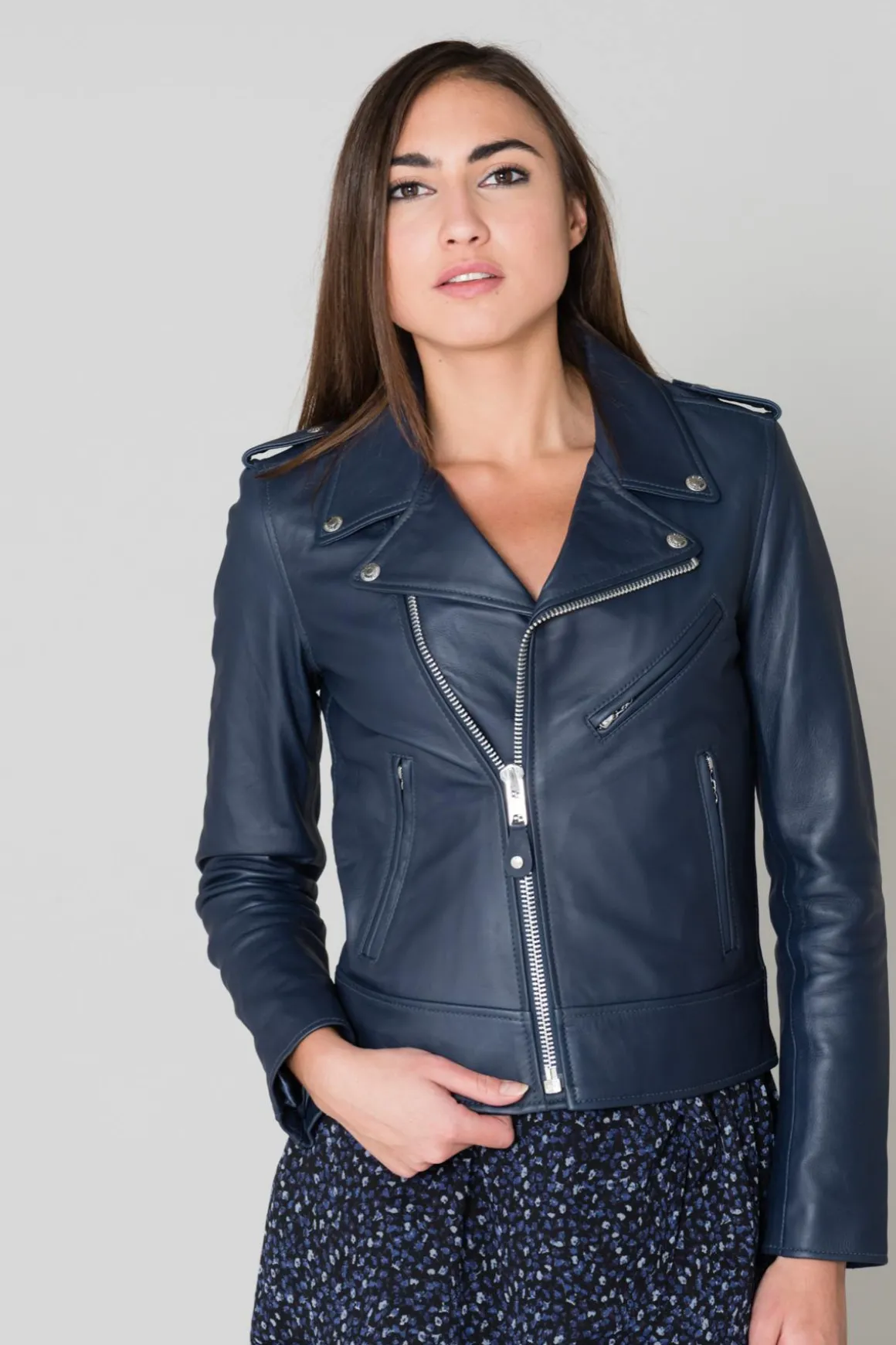 Blouson Femme Schott Lcw1601D Navy