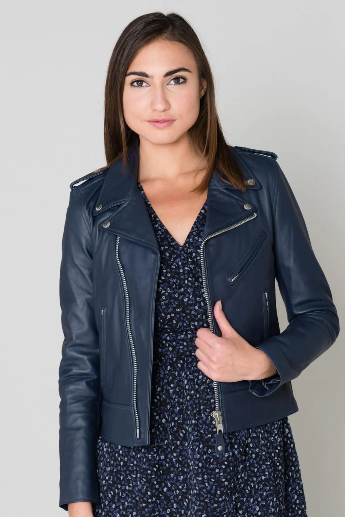 Blouson Femme Schott Lcw1601D Navy