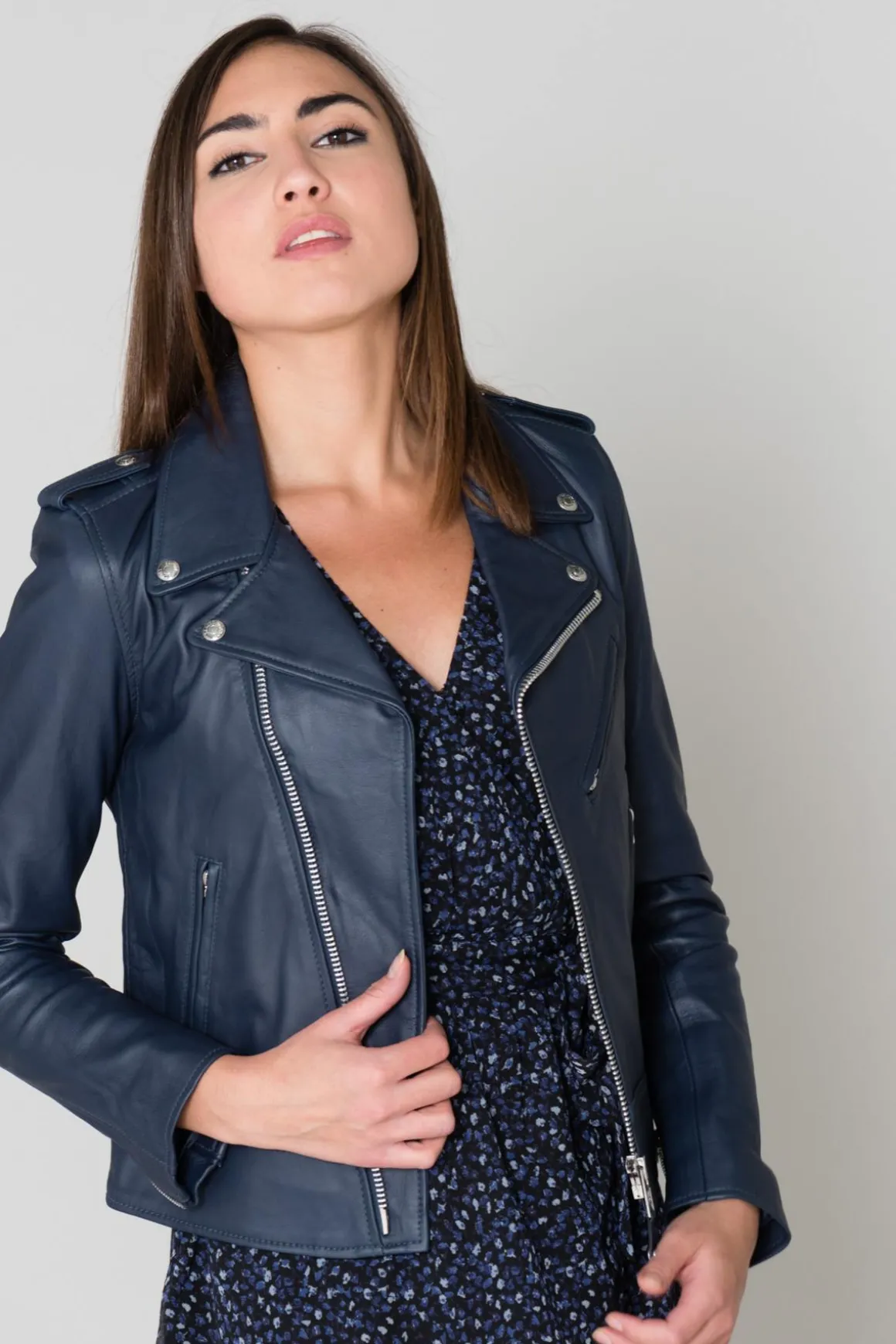 Blouson Femme Schott Lcw1601D Navy