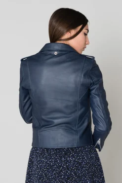 Blouson Femme Schott Lcw1601D Navy