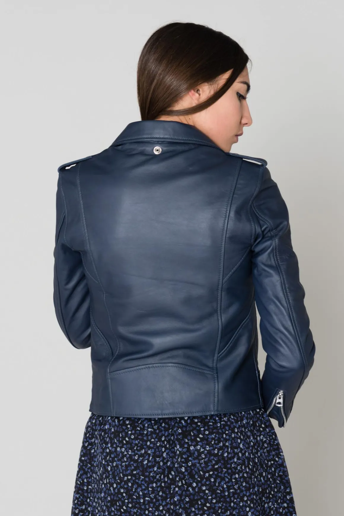 Blouson Femme Schott Lcw1601D Navy