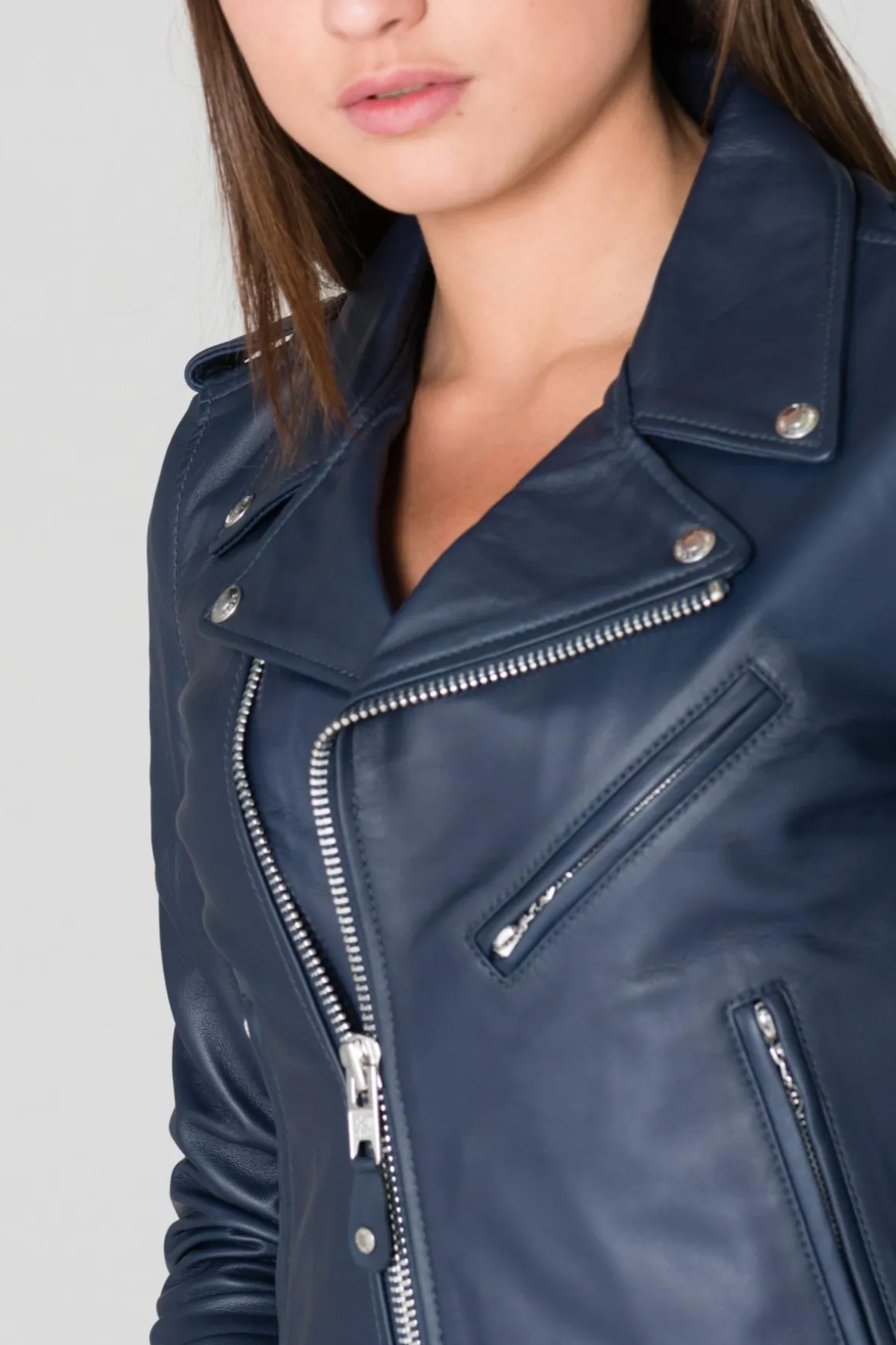 Blouson Femme Schott Lcw1601D Navy