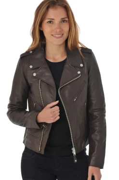 Blouson Femme Schott Lcw1601D Plum