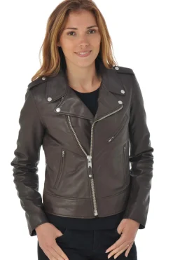 Blouson Femme Schott Lcw1601D Plum
