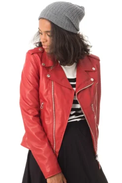 Blouson Femme Schott Lcw1601D Red