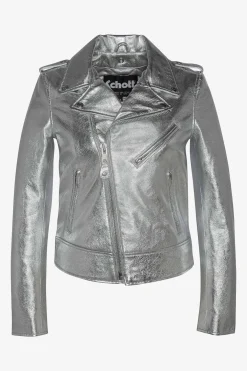 Blouson Femme Schott Lcw1601D Silver