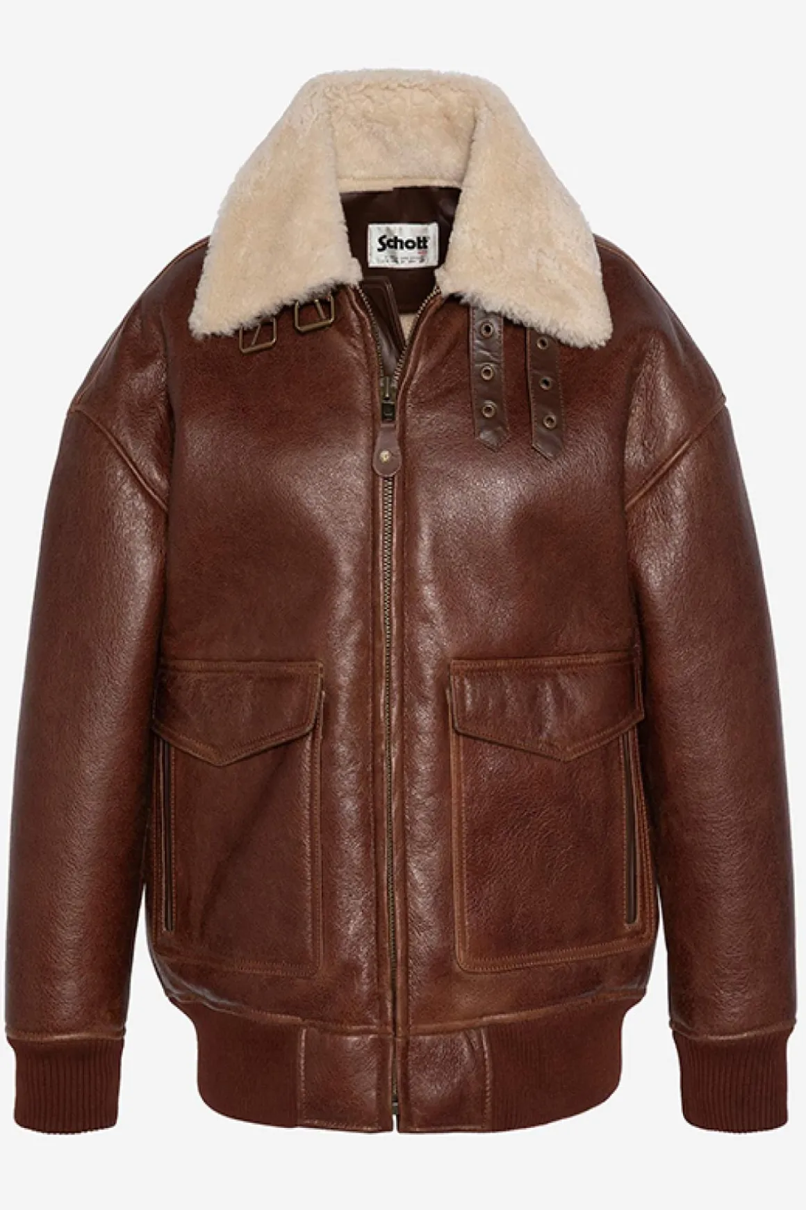 Blouson Femme Schott Lcwelisa Moka