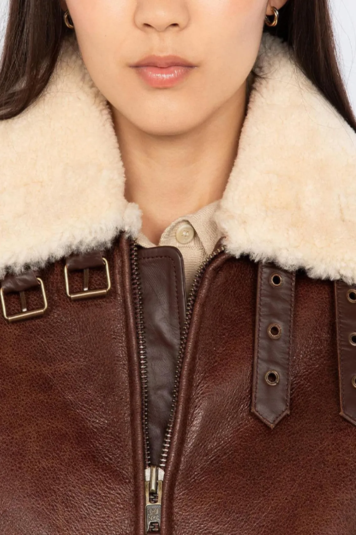 Blouson Femme Schott Lcwelisa Moka