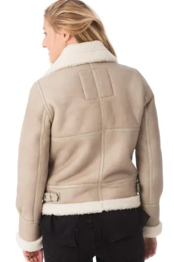 Blouson Femme Schott Lcw1257 Light Beige