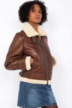 Blouson Femme Schott Lcw1257 Moka