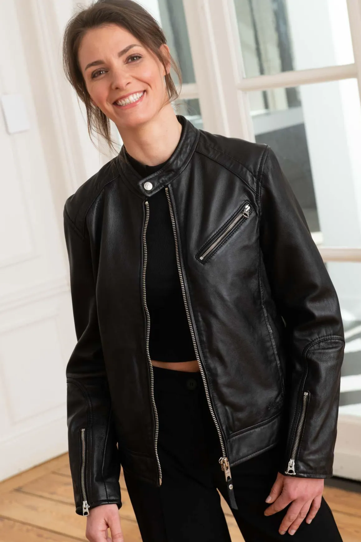 Blouson Femme Schott Lcwmotor Black