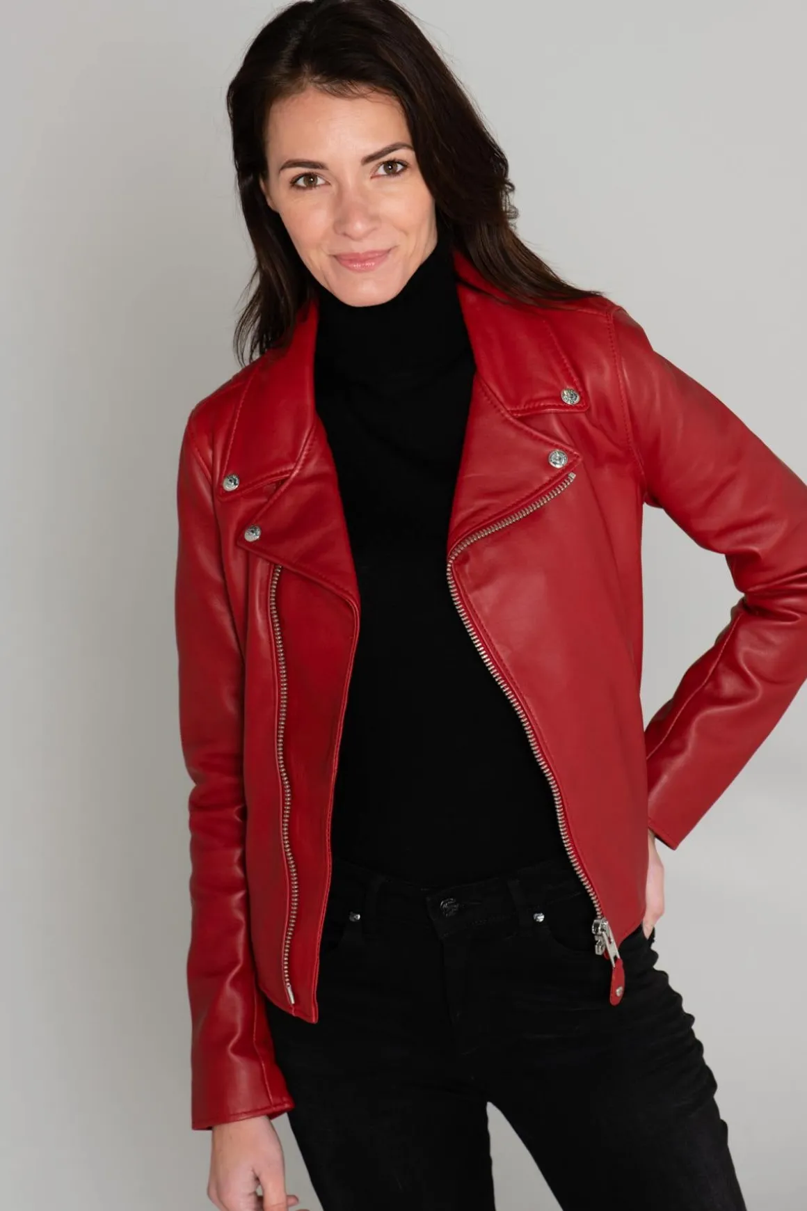 Blouson Femme Schott Lcw8614 Red