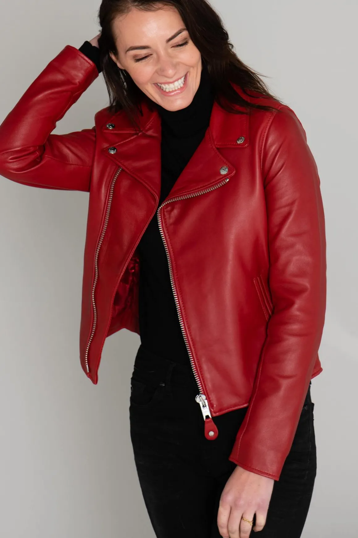 Blouson Femme Schott Lcw8614 Red