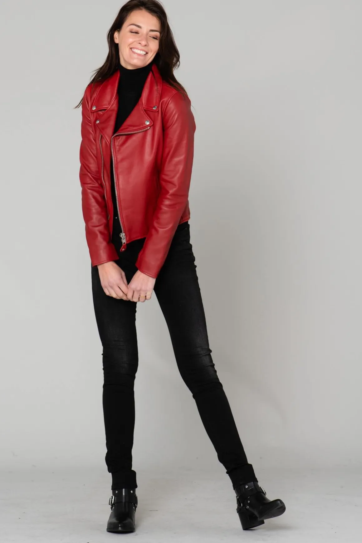 Blouson Femme Schott Lcw8614 Red