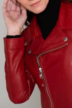 Blouson Femme Schott Lcw8614 Red