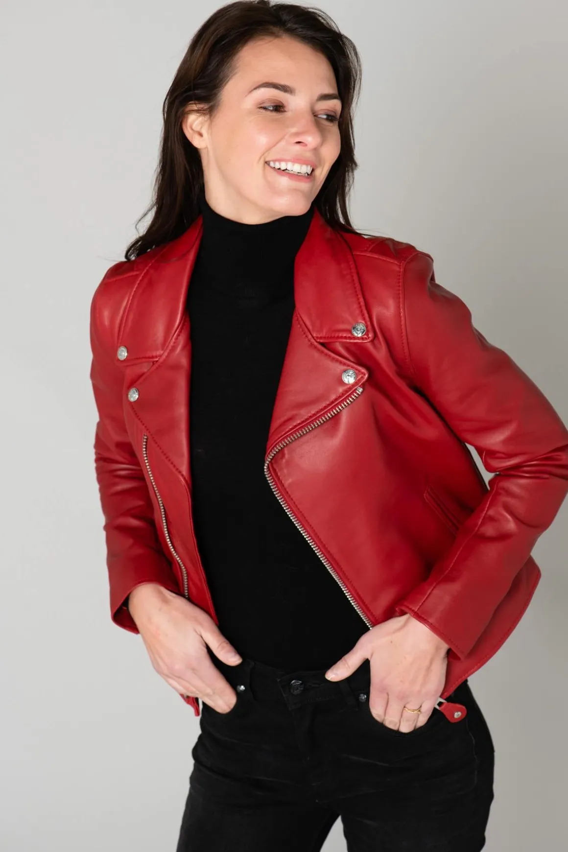 Blouson Femme Schott Lcw8614 Red
