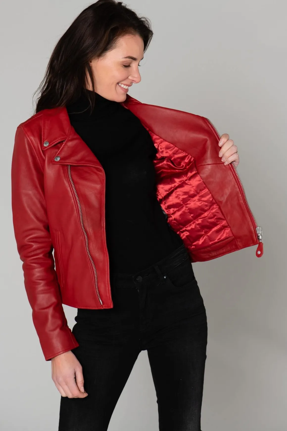 Blouson Femme Schott Lcw8614 Red