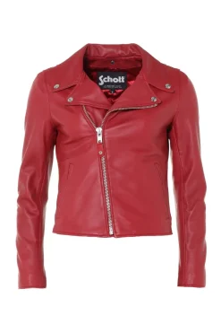 Blouson Femme Schott Lcw8614 Red