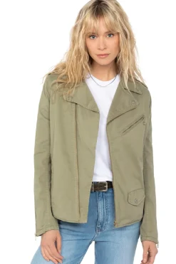 Blouson Femme Schott Perf1637Wx Light Kaki