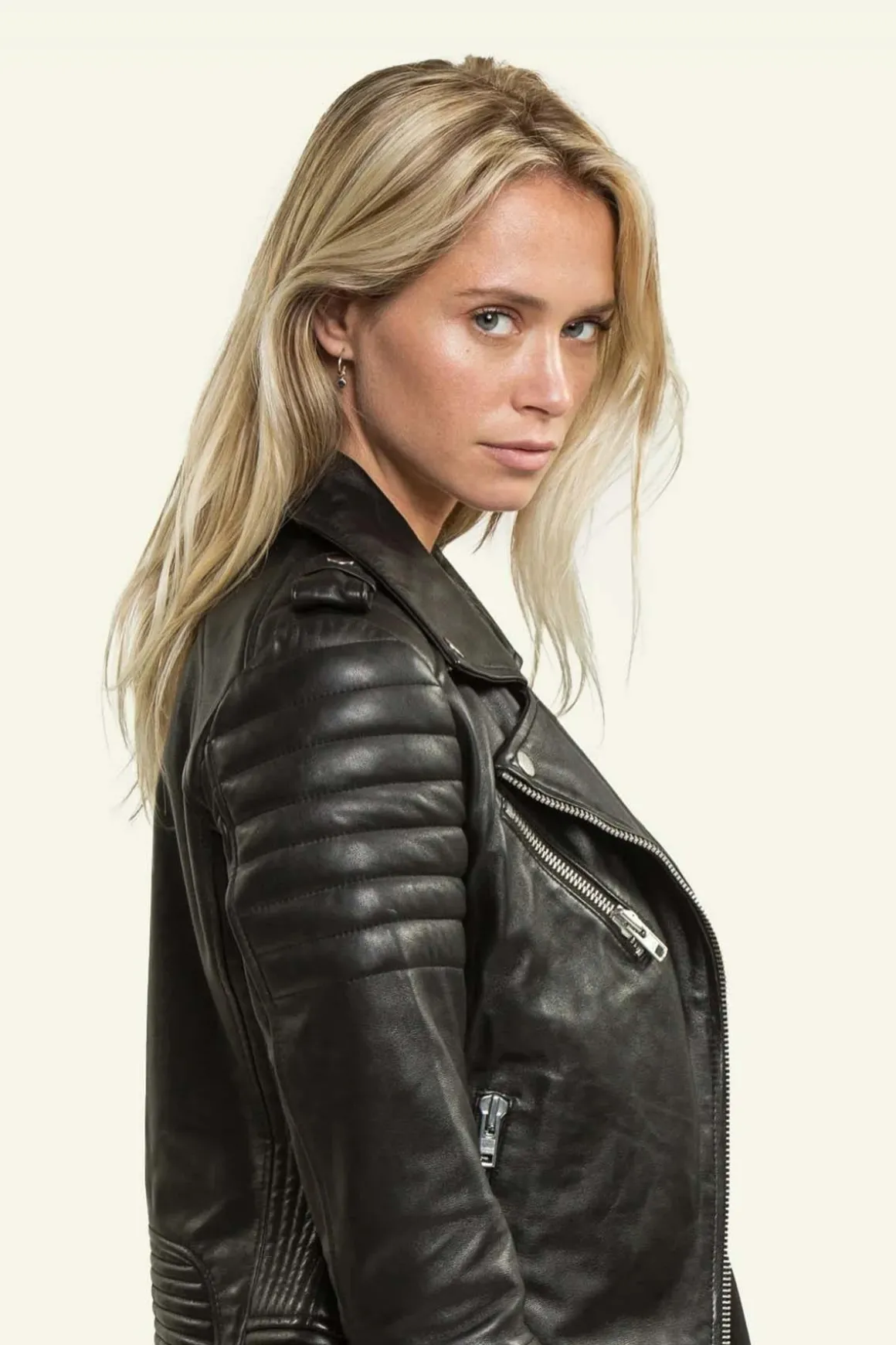 Blouson Femme Serge Pariente Hipster Girl Noir