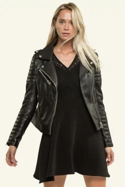 Blouson Femme Serge Pariente Hipster Girl Noir