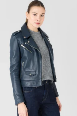 Blouson Femme Serge Pariente Eva Dark Blue