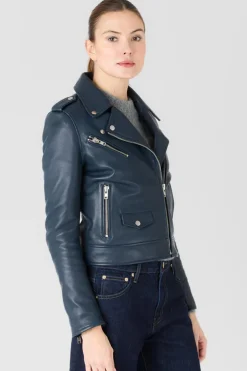 Blouson Femme Serge Pariente Eva Dark Blue