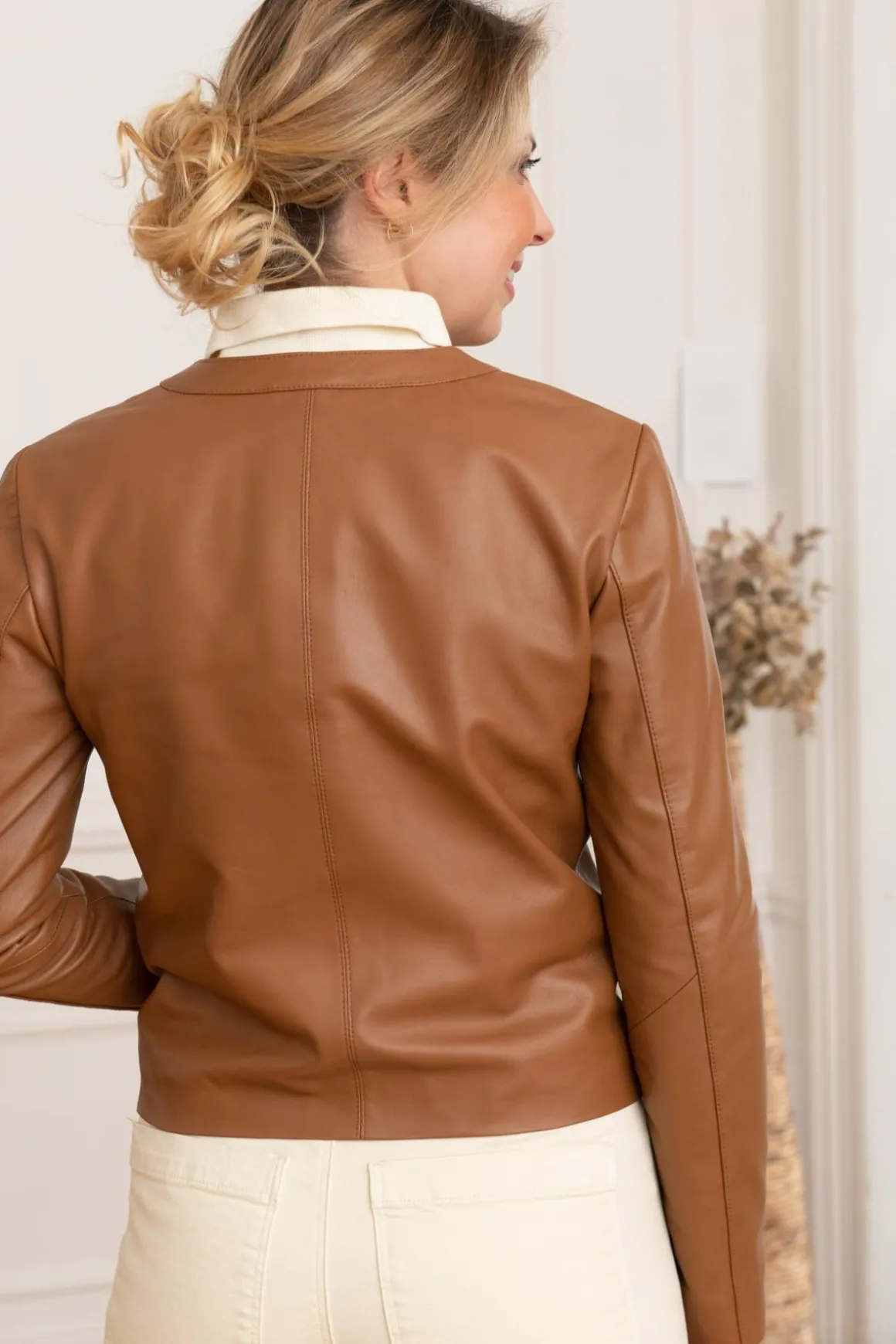 Blouson Femme Serge Pariente Caroline Cognac