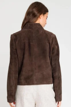 Blouson Femme Serge Pariente Roma Dark Brown