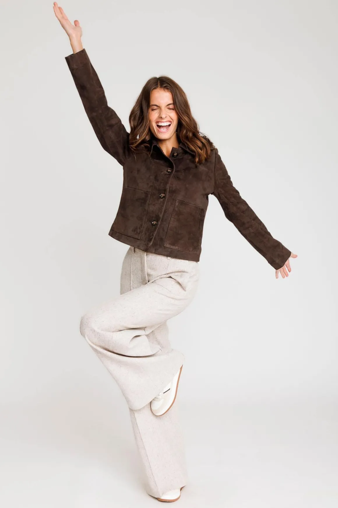 Blouson Femme Serge Pariente Roma Dark Brown