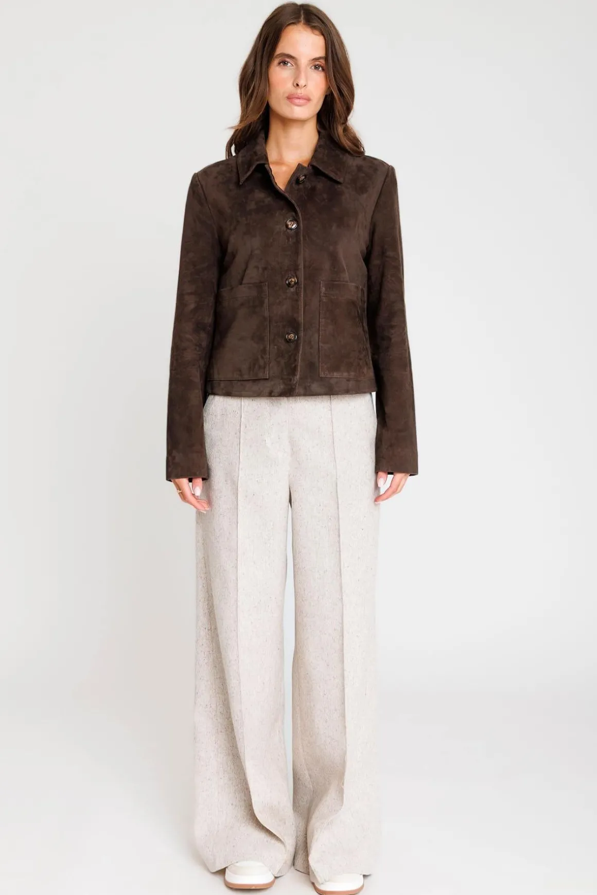 Blouson Femme Serge Pariente Roma Dark Brown