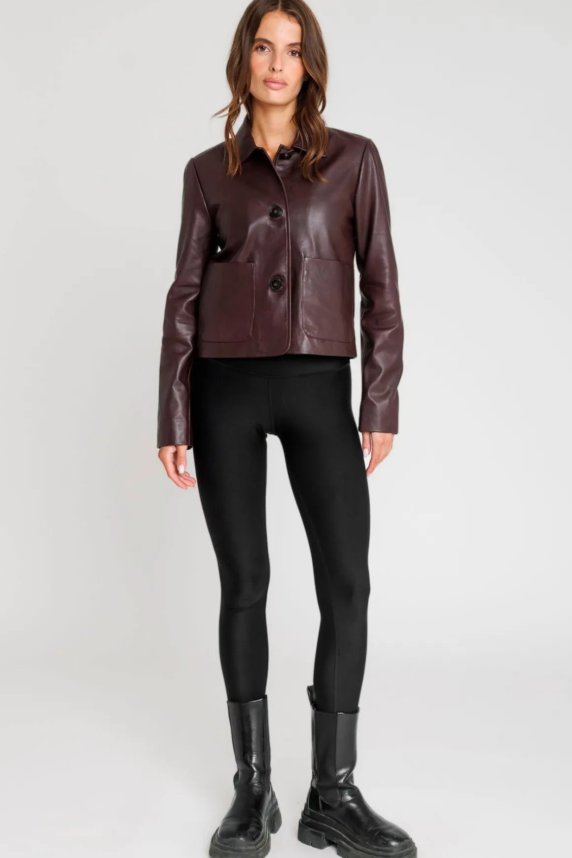 Blouson Femme Serge Pariente Elina Dark Wine
