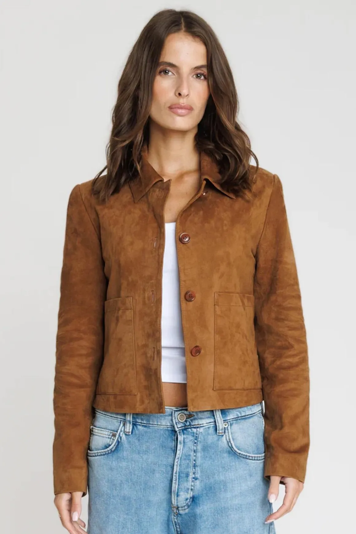 Blouson Femme Serge Pariente Roma New Tobacco