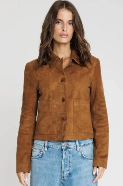 Blouson Femme Serge Pariente Roma New Tobacco