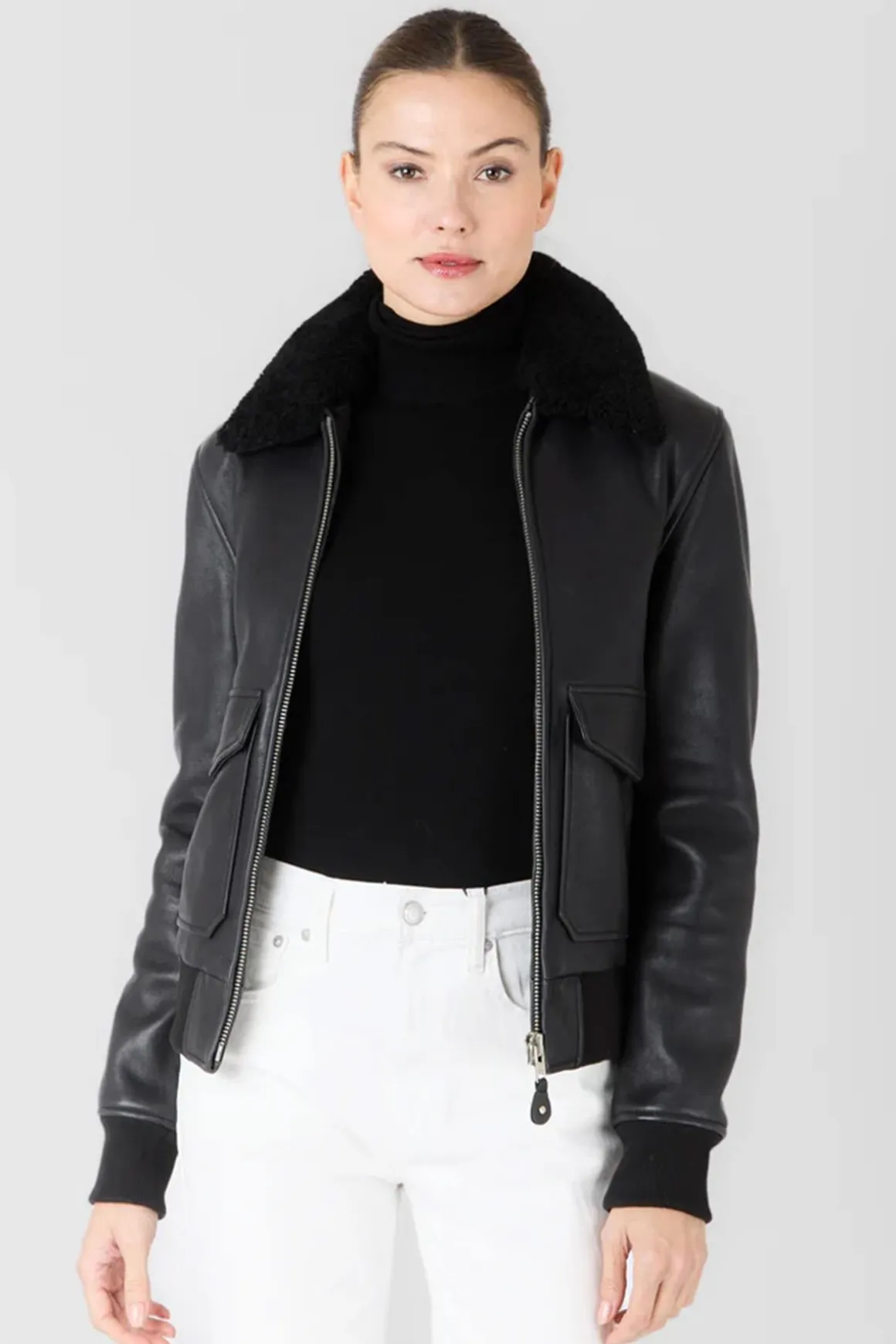 Blouson Femme Serge Pariente Romane Black