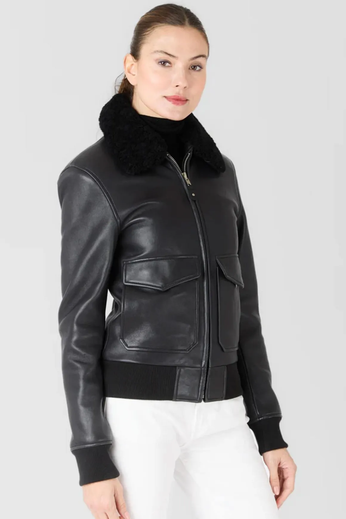 Blouson Femme Serge Pariente Romane Black