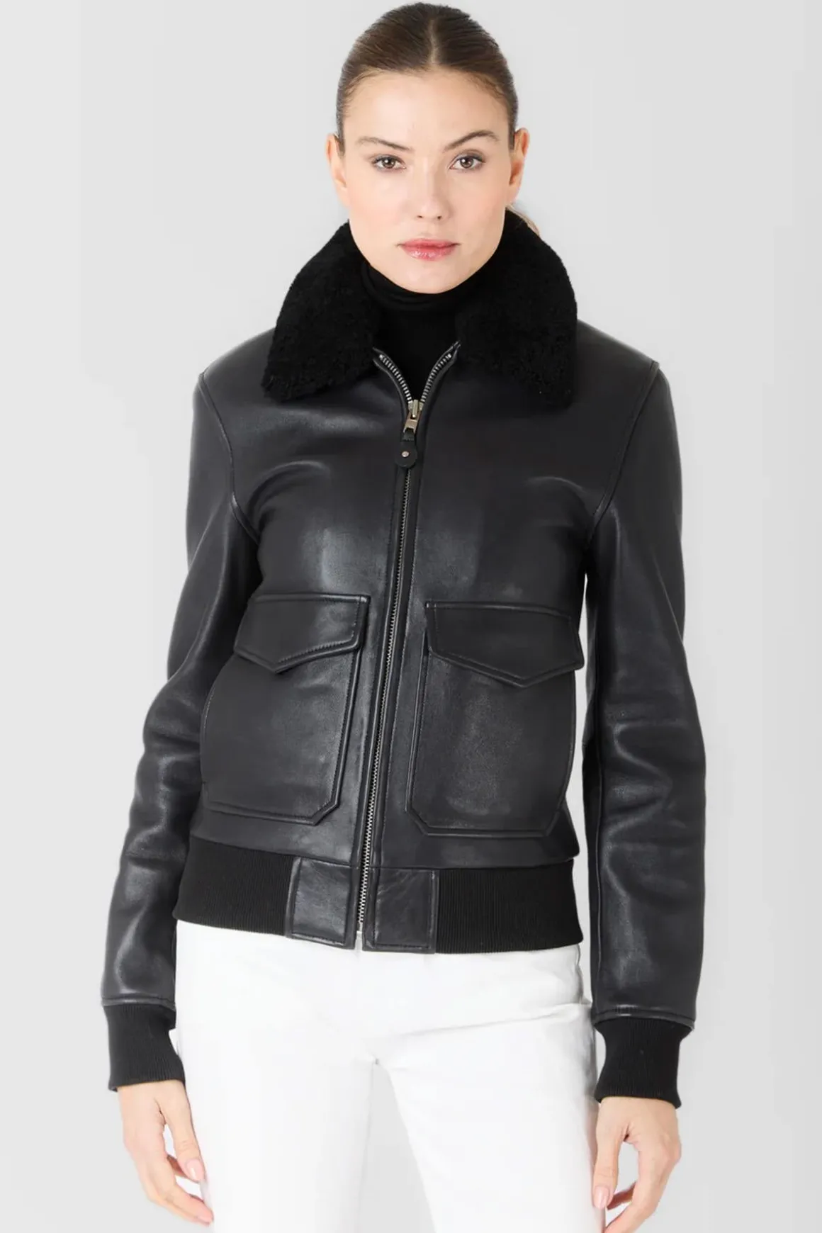 Blouson Femme Serge Pariente Romane Black