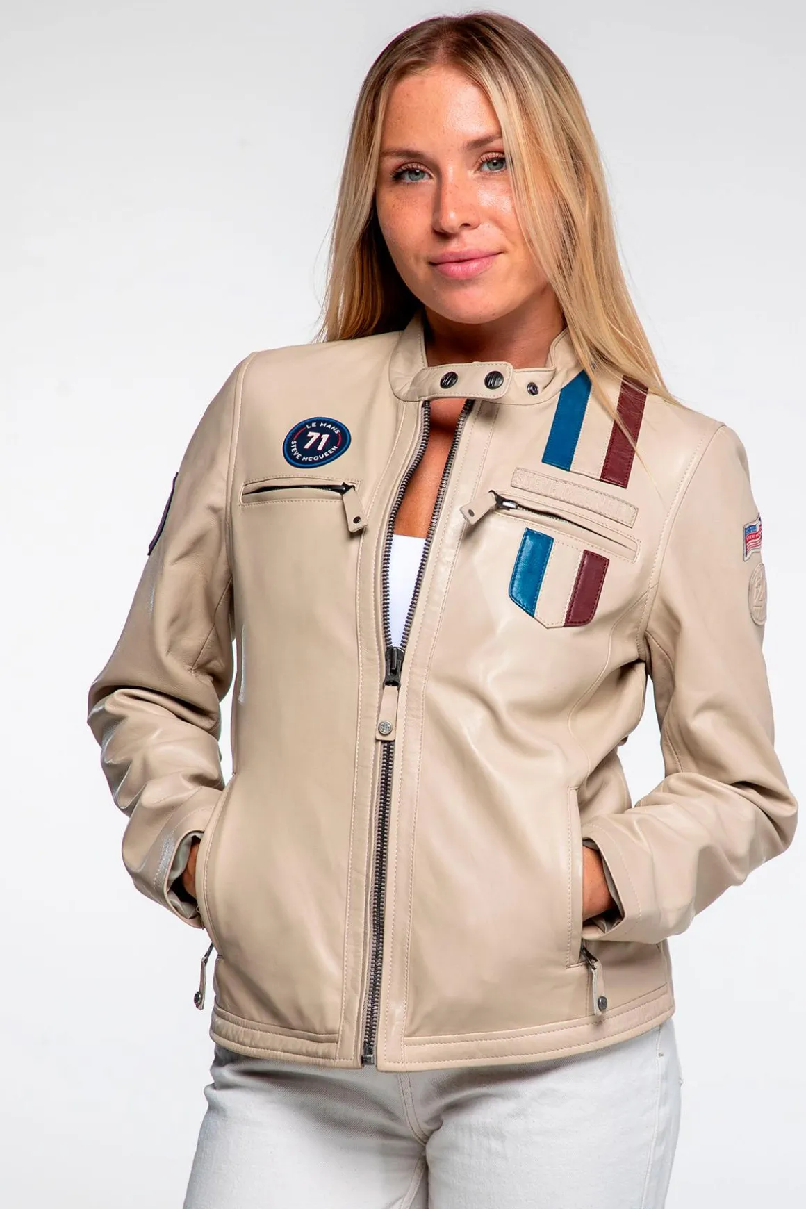 Blouson Femme Steve Mcqueen Amber Ecru