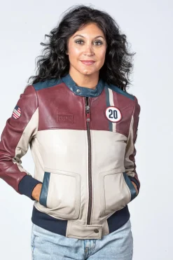 Blouson Femme Steve Mcqueen Danica Dark Red
