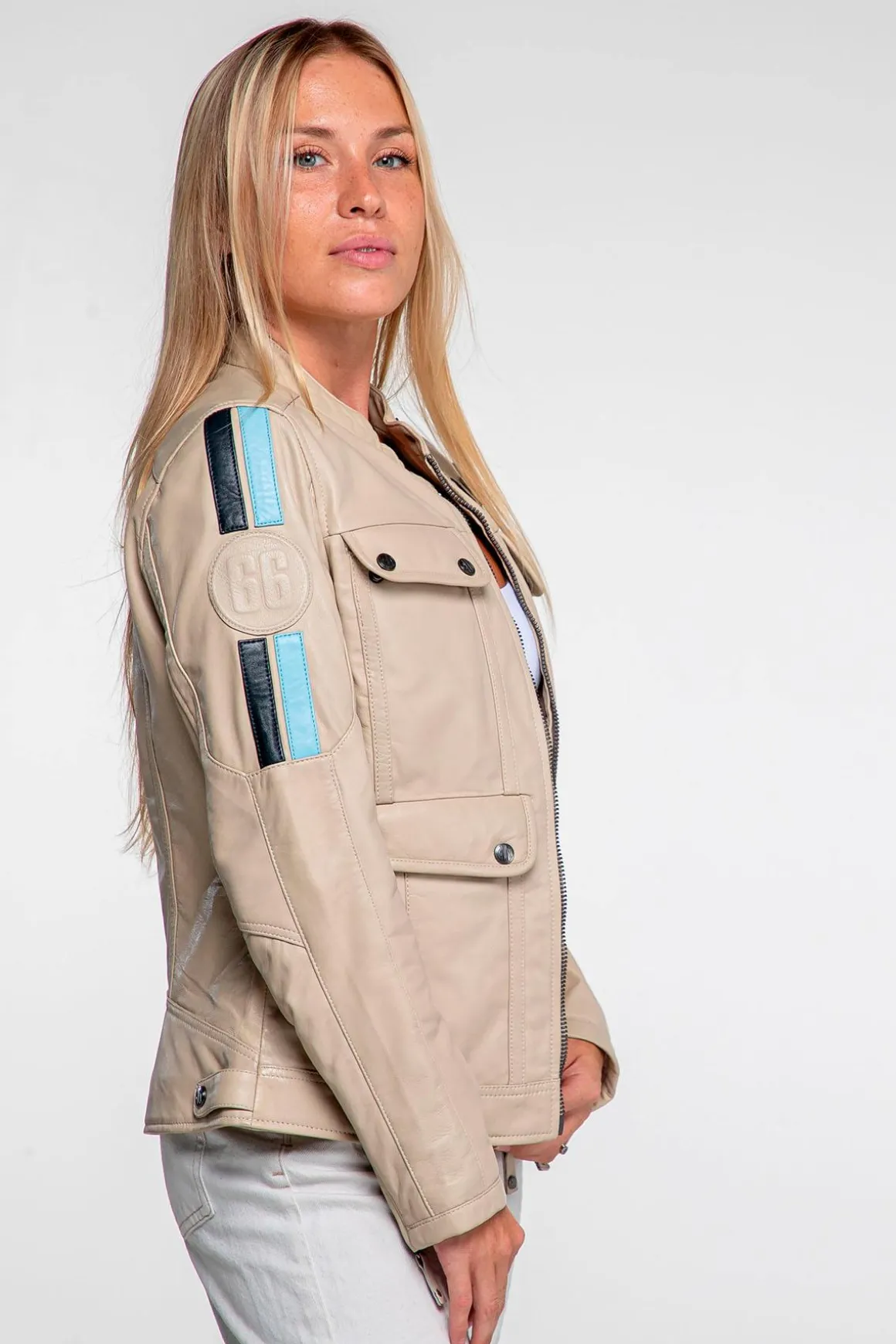 Blouson Femme Steve Mcqueen Hill Ecru