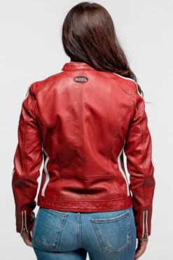 Blouson Femme Von Dutch Roadie Von Sheep Atlas Veg Red