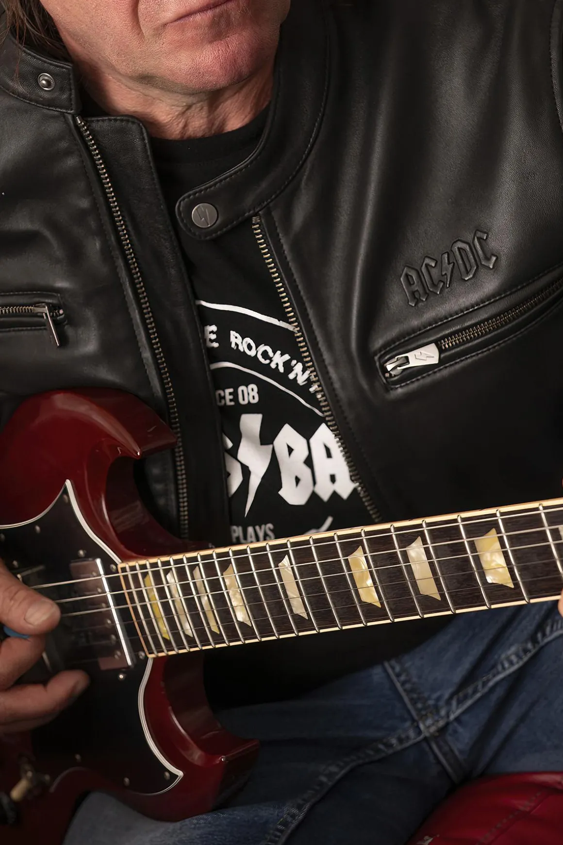 Blouson Homme Acdc The Black Jacket