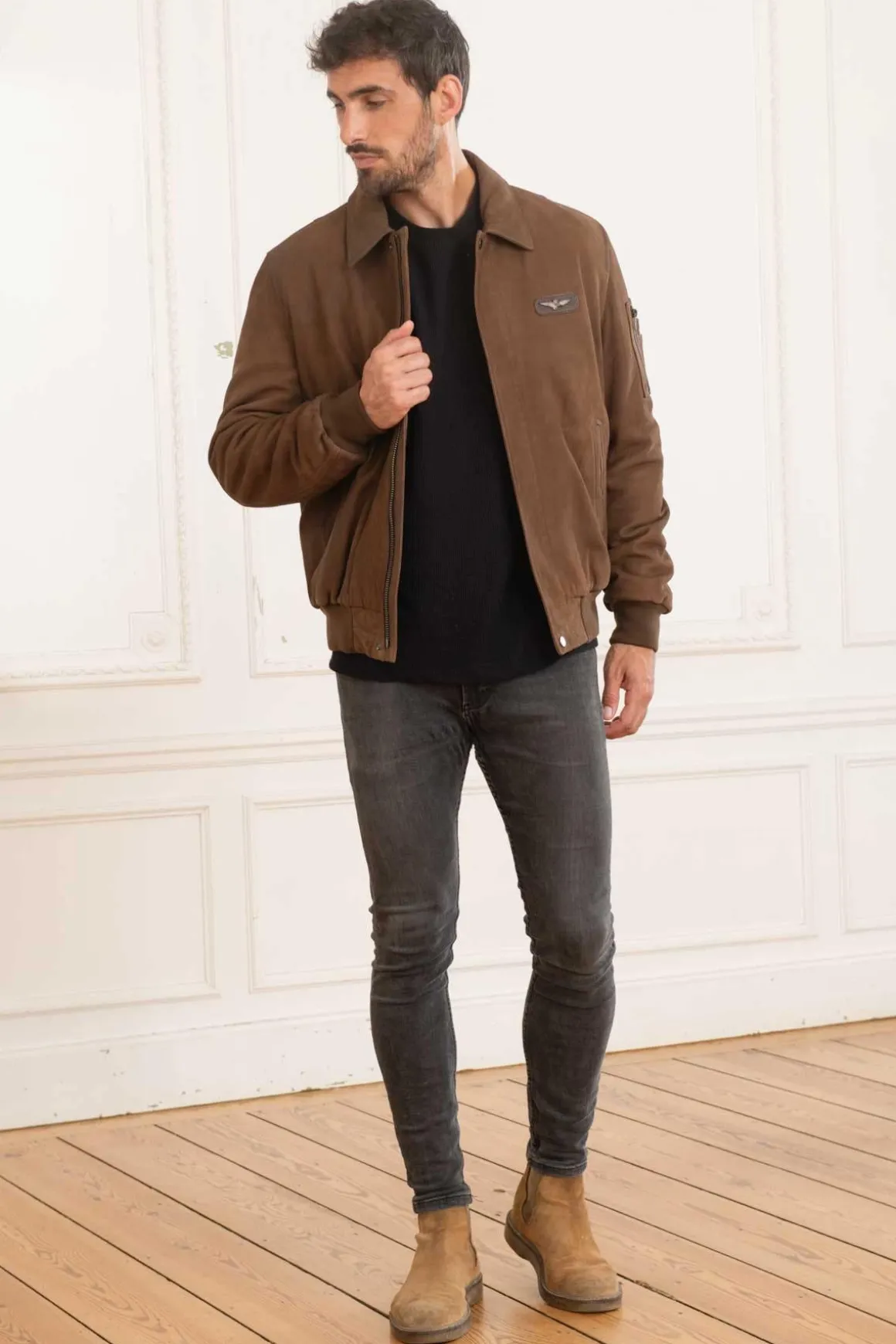 Blouson Homme Aeronautica Militare Pn930Pl198 00009 Chocolate