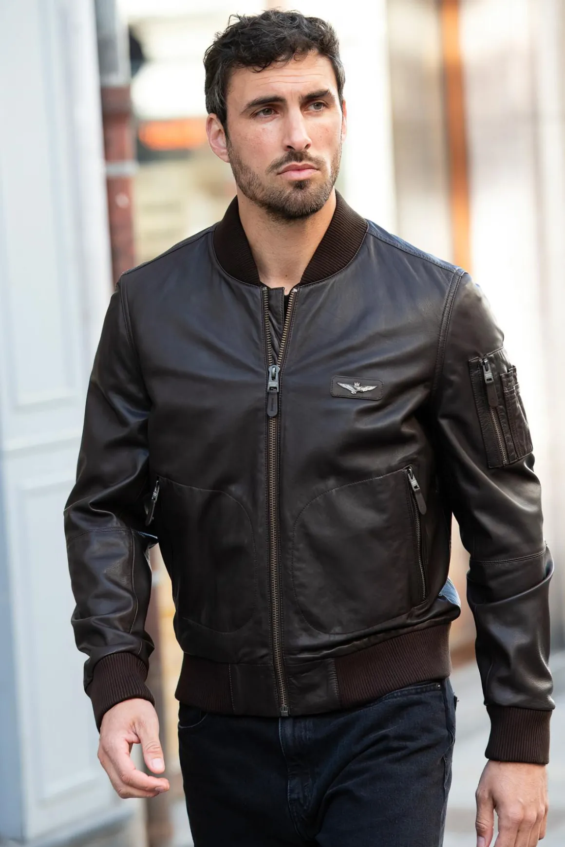 Blouson Homme Aeronautica Militare Pn5053Upl00320 00083 Marrone
