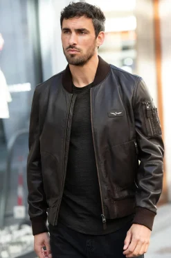 Blouson Homme Aeronautica Militare Pn5053Upl00320 00083 Marrone