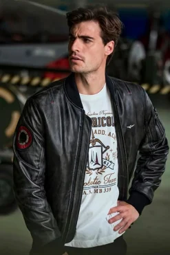 Blouson Homme Aeronautica Militare Pn956Pl247 00001 Nero