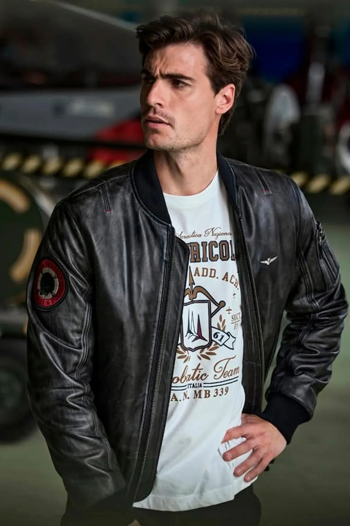 Blouson Homme Aeronautica Militare Pn956Pl247 00001 Nero